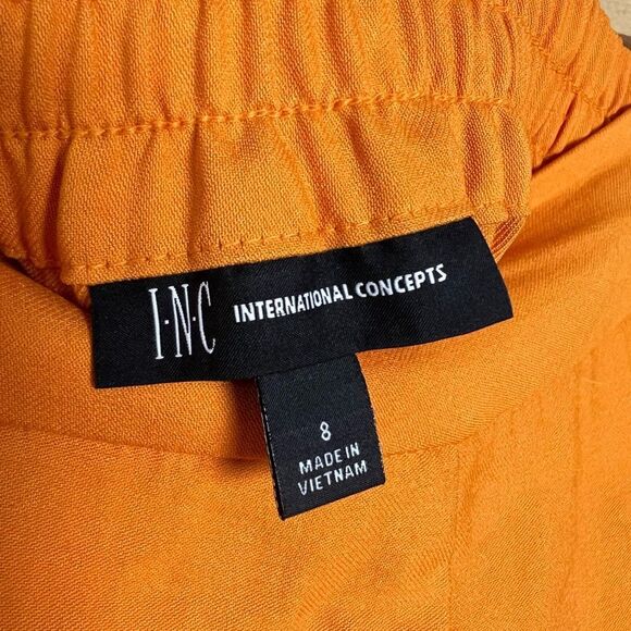 CLEARANCE! Orange INC Dressy Joggers Size 8 NWOT - Picture 8 of 8